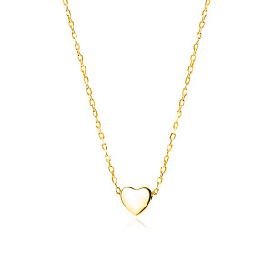 Choker argint placat cu aur galben cu inima DiAmanti Z1784NG-DIA (Argint 925‰ 2 g.)